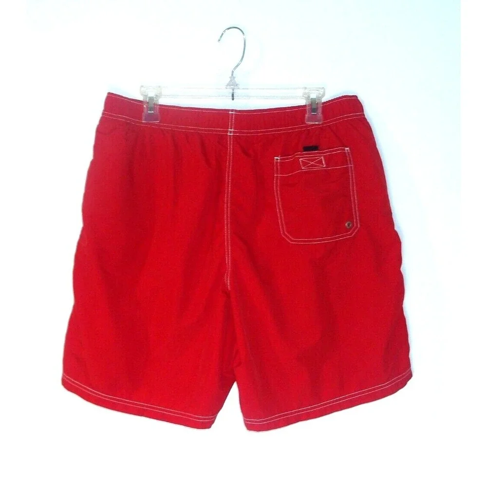 NAUTICA Men's SWIM SHORTS Large RED‎ / Blokecore